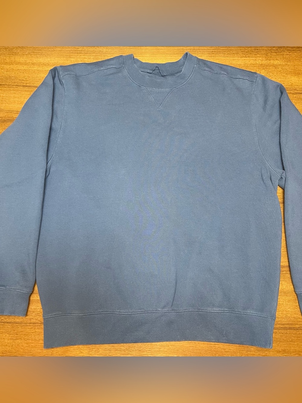 LL Bean Men’s Traditional Fit Crewneck Sweatshirt Blue Fleece Size Large L REG